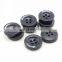 New Style Fashion Front Laser Printed White Logo Effect Resin Button For Clothing