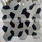 brushed metal mosaic tile round shape mosaic self adhesive for wall purple mosaic tile