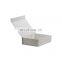 Custom rigid white folding magnetic closure gift box for retail business packaging