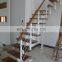 Solid Wood Tread Straight Staircase For Indoor House
