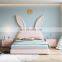 Solid Wood Rabbit Shape Children Bed 1.2m 1.5m Baby Single Bed