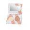 Hot sale in stock 2 hole empty pan makeup paper packaging 36mm round eyeshadow palette