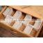 6pcs Plastic Stackable Desk Drawer Organizer Honeycomb Drawer Organizer for Socks Bras Underwear