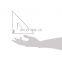 Custom Transparent Acrylic Triangle Ruler with 6-inch, 45/90 Degrees