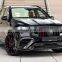 Runde BRA-BUS 800 Style Carbon Fiber For Mercedes-Benz GLS 63 W167 Body Kit Front Lip Rear Lip Wheel Eyebrow Exhaust Wind Knife