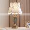 Home Retro Antique Rustic Flower Reading Book Vintage Bedside China Table Lamps For Bedroom Restaurant