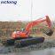 China Supplier Amphibious Floating Excavator Excavator Under Water