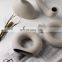 Home Trendy Nordic Minimalist Ceramic Vase Dry Flower White Ceramic Circle Vase For Home Decor