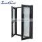 Superhouse Mosquito Net Sliding Screen Door USA Standard Temper Glass Aluminum Frame Casement Windows With Mosquito Net
