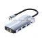 9 in 1 usb c hub multifunction type-c PD transfer +100mpbs ethernet computer usb c laptop docking station charger