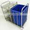 HC-M053  Hotel Hospital Stainless steel Cleaning Cart /service trolley /Trolley for Dirty Articles price