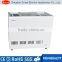 Supermarket transparent sliding glass door chest freezer