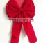 2016 With Double wings Red Velvet Butterfly Ribbon Tie Bow on Card