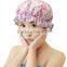2016 Satin fashion double layer shower cap
