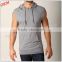 OEM New Design Cotton Plain Men's Premium Basic Lightweight Sleeveless Hoodies Stringer