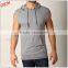 OEM New Design Cotton Plain Men's Premium Basic Lightweight Sleeveless Hoodies Stringer