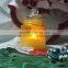 Christmas decoration candle high quality glass wax LED flameless mason jar