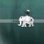 2016 New Arrival Personal Design Steel Color Elephant Pendant For Necklace