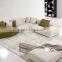 Modern White Color U Shape Sofa Set Living Room Fabric 5 Seater Sofa Set U-shaped Sofa