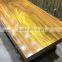 2016 Okan Style Hot Sales Right-Angle Side Natural Rose Wood Table Top