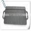 Rectangular double handle dual grill plate