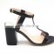 new office lady thick women heel ankle strap sandals