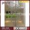 design metal iron spiral staircase with glass tread