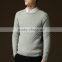 2015 the new men's sweater cultivate one's morality pure color for grid sweater