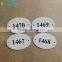 Imprinted Plastic Oval Holtel Room Door Sign