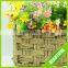 Handmade Wicker Basket Home Decoration Flower Basket With Hanging