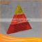 3 colour words print acrylic pyramid triangular paperweight with competitive price