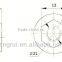 M8 flange nut, zinc plated flange nut