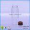 100ml clear glass tube bottle with cork for spice for storage