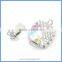 Wholesale Unique Design Zircon Micro Pave Enameled 925 Sterling Silver Square Box Clasps For Pearl Gemstone Jewelry SC-BC212