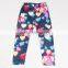 G5938 BLUE 2-6Y wholesale new girls Trousers/Pants with print many flowers applique for nova brand trousers