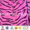 100%polyester Animal zebra print brush upholstery velboa fabric