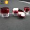 15ml 30ml 50ml UV process red cosmetic packaging jar for cream