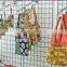 Chrome metal J shape display hook for hanging bag