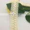 new design fashion ivory natural braid striangle pyramid neck trim lace