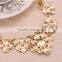 Resin flowers alloy aestheticism classical design bride italian jewelry set