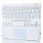 Universal bluetooth keyboard with leather case for Android Win8 dual system with touch pad bluetooth