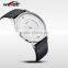 Men's Watches Ultra Thin Solid Stainless Steel Quartz Genuine Leather Business Dress Black