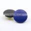 metal jeans button covered genuine blue leather