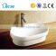 Modern bathroom oval overmount counter top sinks