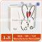 white kraft custom printing paper gift bags with handles