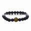2016 Timeless Styling Rose Gold Lion Head Buddha Agate Slices Bracelets Wholesale
