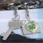 Lucky Four Leaf Clover Lock Shape Key Ring Chain Quality Choice