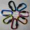 Aluminum Alloy D Shape Carabiner Screw Lock Bottle Hook Buckle Padlock Key Chain