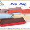 Fashion Plain Linen Fabric Pencil Case / Pen Bag