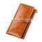 Women's Genuine Leather Wallet Clutch Purse Long Handbag Card Holder Checkbook